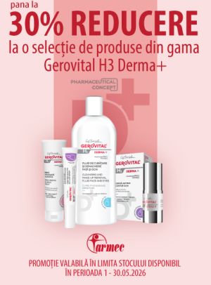 Promotie cu pana la 30% reducere la Gerovital H3 Derma+