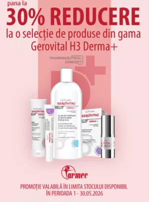 Promotie cu pana la 30% reducere la Gerovital H3 Derma+