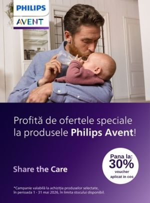 Promotie cu pana la 30% voucher aplicat in cos la Philips Avent