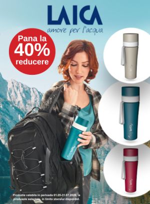 Promotie cu pana la 40% reducere la Laica