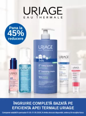 Promotie cu pana la 45% reducere la Uriage