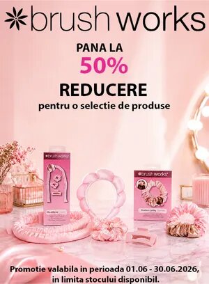 Promotie cu pana la 50% reducere la Brushworks
