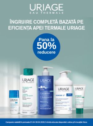 Promotie cu pana la 50% reducere la Uriage