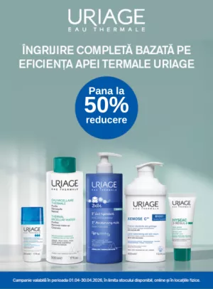 Promotie cu pana la 50% reducere la Uriage
