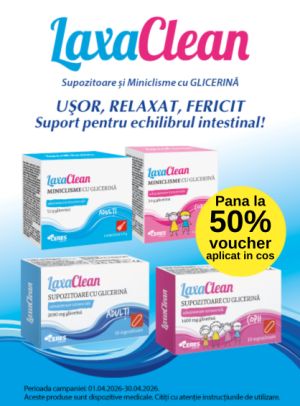 Promotie cu pana la 50% voucher aplicat in cos la Laxaclean si Nosko