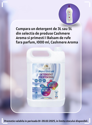 Promotie cu produs Bonus la Cashmere Aroma Detergent Profesional