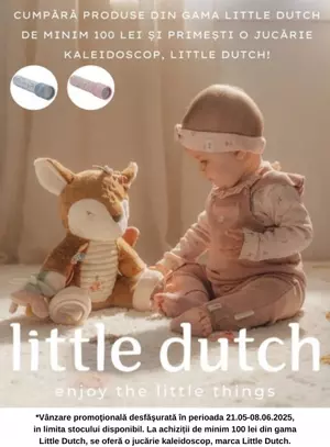 Promotie cu produs bonus la Little Dutch