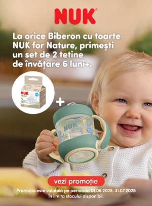 Promotie cu produs bonus la Nuk
