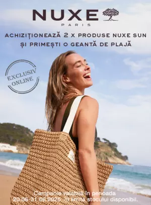 Promotie cu produs Bonus la Nuxe 