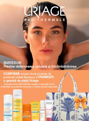 Promotie cu produs bonus la Uriage