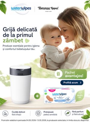 Promotie cu produs bonus la WaterWipes