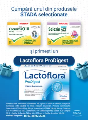 Promotie cu produs bonus Lactoflora proDigest