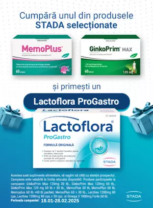 Promotie cu produs bonus Lactoflora proGastro