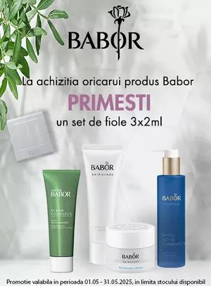 Promotie cu produs promotional Babor Set Fiole Doctor Babor 3 fiole x 2 ml