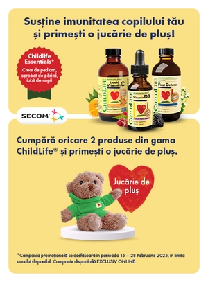 Promotie cu produs promotional Childlife Secom