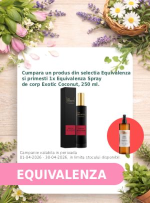 Promotie cu produs promotional Equivalenza