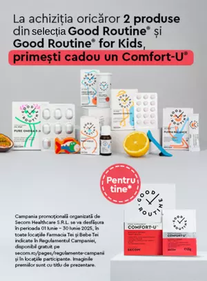 Promotie cu produs promotional Good Routine