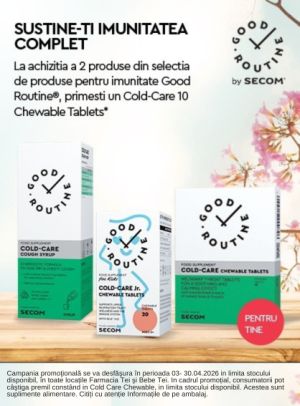 Promotie cu produs promotional Good Routine