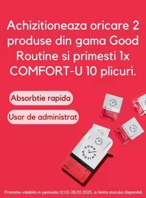 Promotie cu produs promotional Good Routine