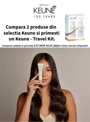 Promotie cu produs promotional Keune - Travel Kit