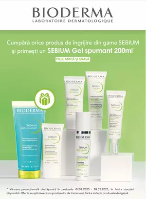 Promotie cu produs promotional la Bioderma Sebium