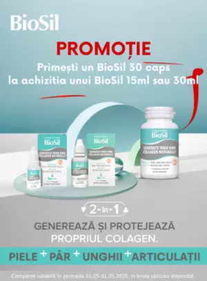 Promotie cu produs promotional la Biosil
