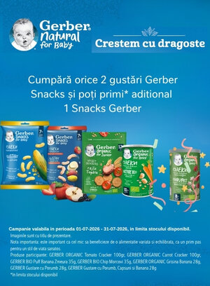 Promotie cu produs promotional la Gerber