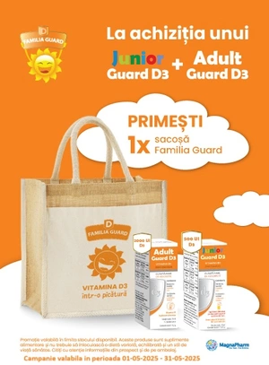 Promotie cu produs promotional la Junior si Adult Guard