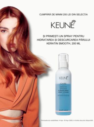 Promotie cu produs promotional la Keune