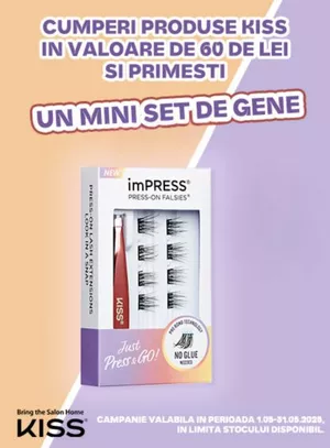 Promotie cu produs promotional la Kiss