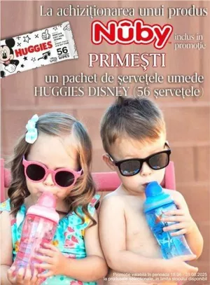Promotie cu produs promotional la Nuby