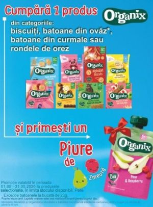 Promotie cu produs promotional la Organix