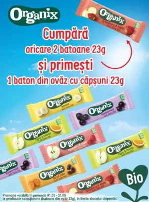 Promotie cu produs promotional la Organix