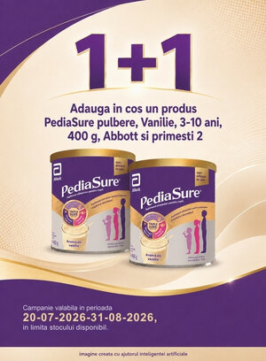 Promotie cu produs promotional la Pediasure