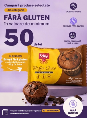 Promotie cu produs promotional la produse fara gluten