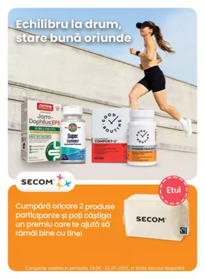 Promotie cu produs promotional la Secom