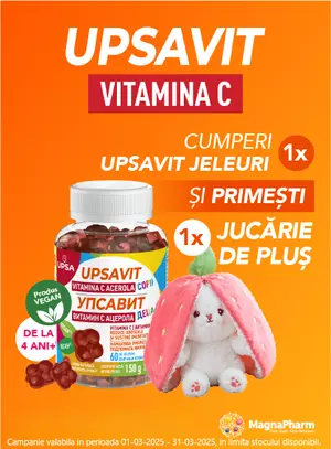 Promotie cu produs promotional la Upsavit