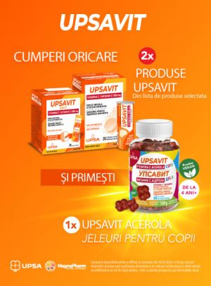 Promotie cu produs promotional la Upsavit
