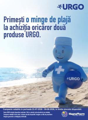 Promotie cu produs promotional la Urgo