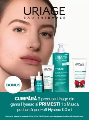 Promotie cu produs promotional la Uriage