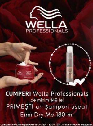 Promotie cu produs promotional la Wella