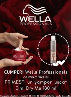 Promotie cu produs promotional la Wella