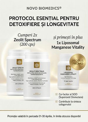 Promotie cu produs promotional la Zeolit Spectrum - Novo Biomedics