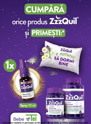 Promotie cu produs promotional la Zzzquil Natura