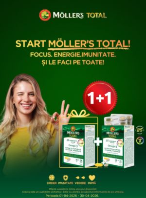 Promotie cu produs promotional Mollers Total