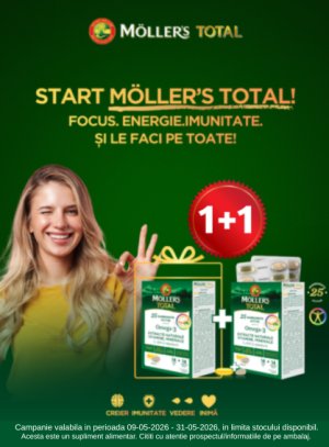 Promotie cu produs promotional Mollers Total