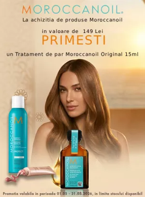 Promotie cu produs promotional Moroccanoil Tratament pentru toate tipurile de par 15 ml