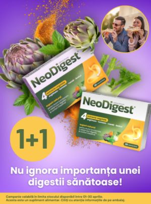 Promotie cu produs promotional Neodigest 1+1
