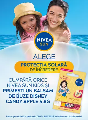 Promotie cu produs promotional Nivea