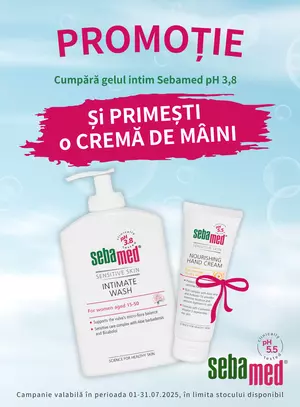 Promotie cu produs promotional Sebamed
